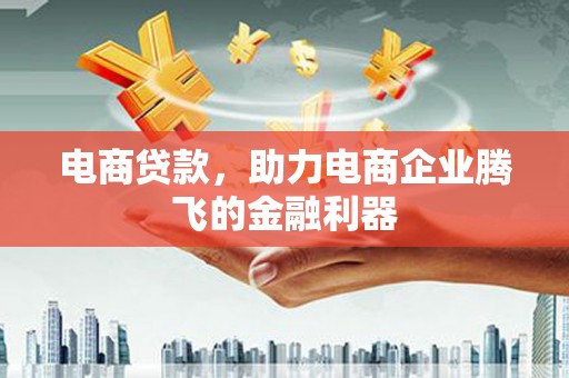 莺歌电商贷款，助力电商企业腾飞的金融利器