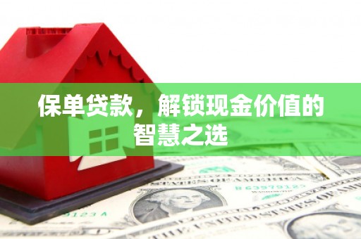 莺歌保单贷款，解锁现金价值的智慧之选