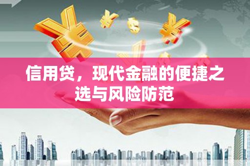 莺歌信用贷，现代金融的便捷之选与风险防范