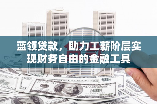 莺歌蓝领贷款，助力工薪阶层实现财务自由的金融工具
