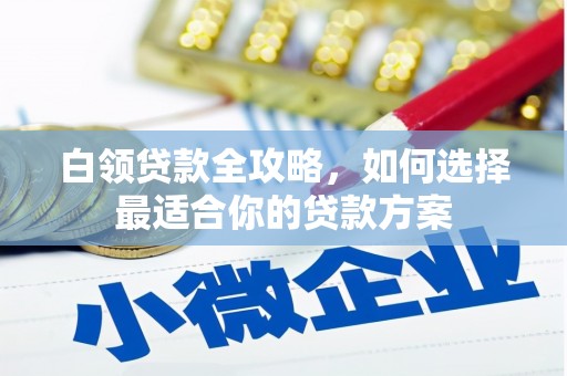 莺歌白领贷款全攻略，如何选择最适合你的贷款方案